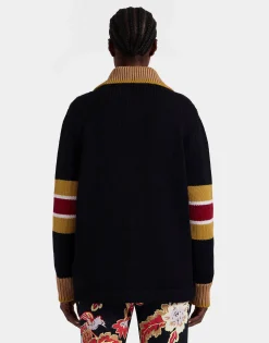 No Fuss CardiganSolid Black in Wool