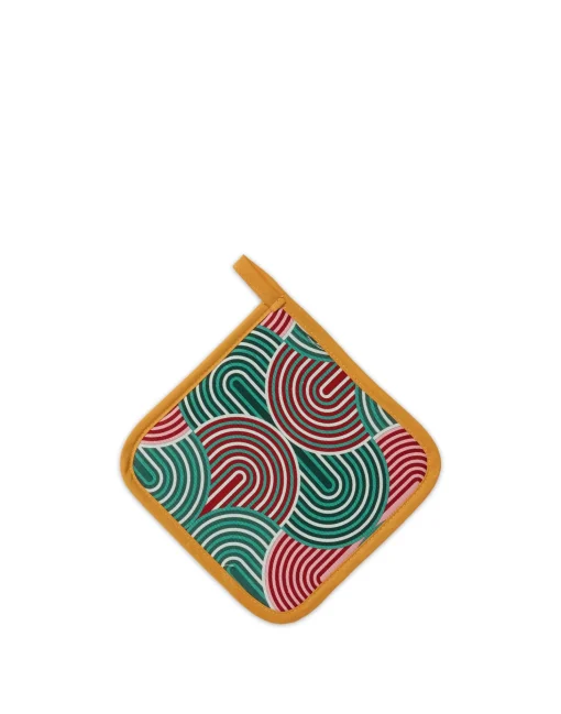 Oven Glove & Pot HolderSlinky Verde in Cotton
