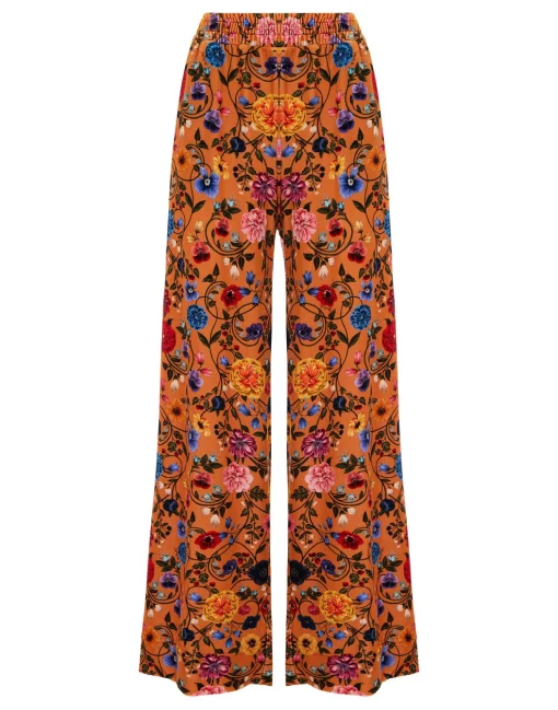 Palazzo PantsBotticelli Rust in Velvet Stretch