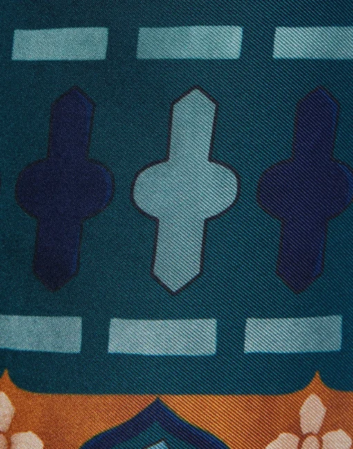 Palazzo PantsCasareale Placèe Emerald in Silk Twill