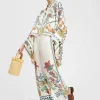 Palazzo PantsGrenadilla Placée Off White in Silk Twill