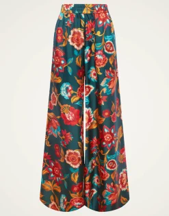 Palazzo PantsHottie Emerald in Silk Twill