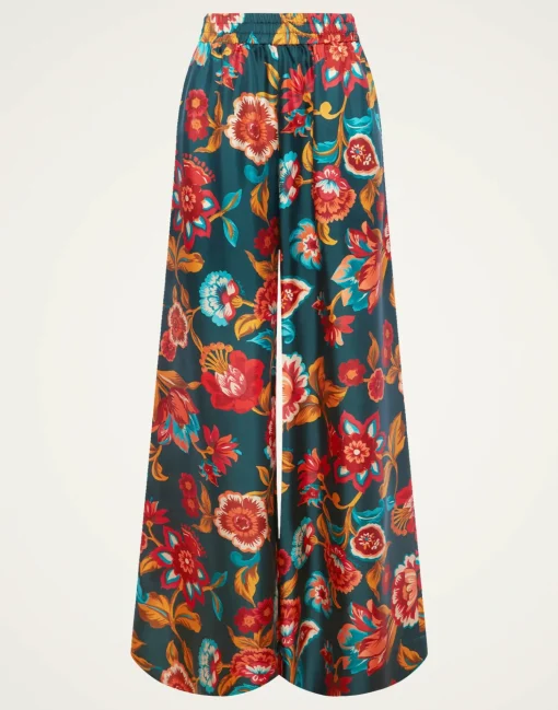 Palazzo PantsHottie Emerald in Silk Twill