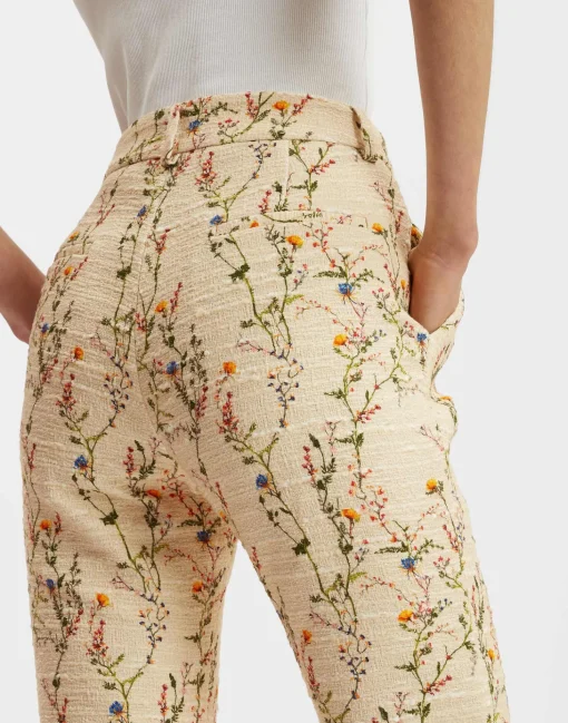 24/7 PantsPrimavera Cream in Tweed