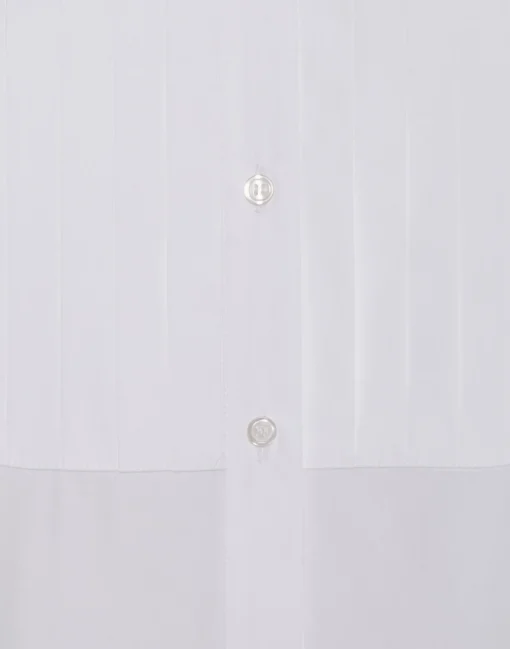 Peggy ShirtSolid White in Tailor Poplin