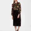 Pencil SkirtVaudeville Brown in Cotton Lace