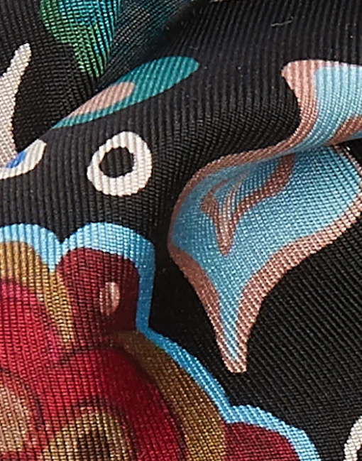 Pinup HeadbandFire Flower in Twill