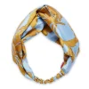 Pinup HeadbandTangle Light Blue in Twill