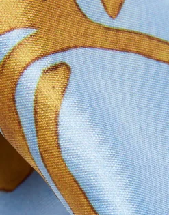 Pinup HeadbandTangle Light Blue in Twill