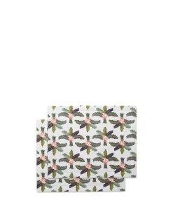 Placemat Set Of 2Palms in Linen