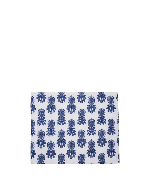Placemat Set Of 2Pineapple Blu in Linen