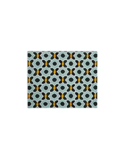 Placemat Set Of 2Plaza Small Light Blue in Shot Cotton