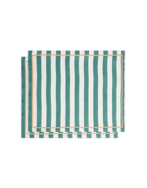 Placemat Set Of 2Riviera Green in Linen