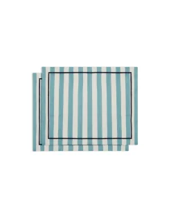 Placemat Set Of 2Riviera Sky Blue in Linen