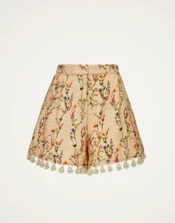 Playa ShortsPrimavera Cream in Tweed With Tassels