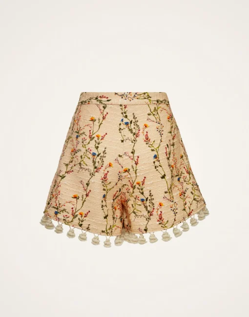 Playa ShortsPrimavera Cream in Tweed With Tassels