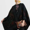 PonchoGrenadilla Placée Black in Baize Wool