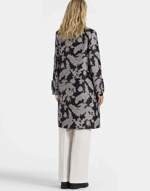 Precious CoatLark Black in Jacquard