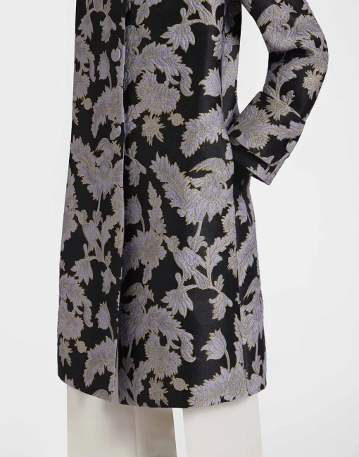 Precious CoatLark Black in Jacquard