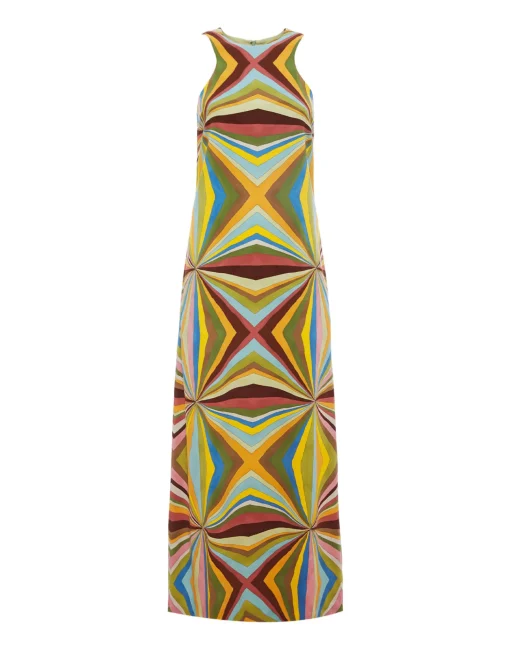 Racer DressRainbow Placée in Envers Satin