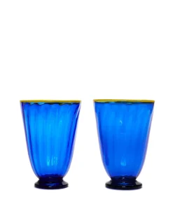 Rainbow Glass Set of 2Blue in Glass