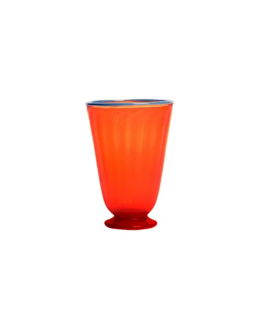 Rainbow Glasses Set Of 2Orange in Murano Glass