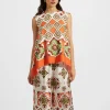 San Carlo TopPartenope Placée in Twill Silk