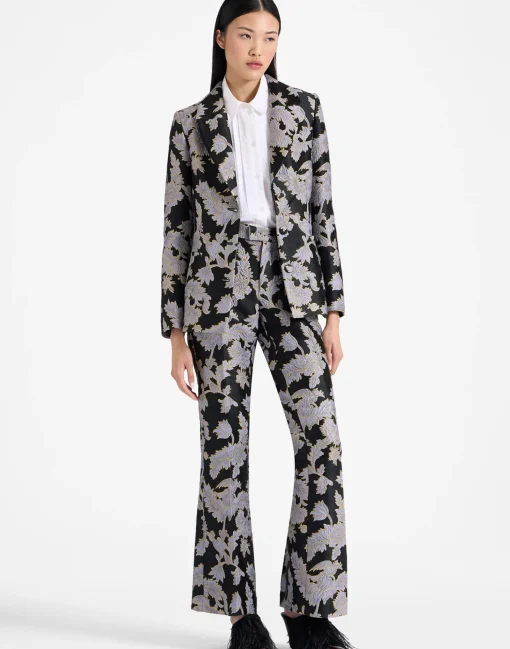 Saturday Night PantsLark Black in Jacquard