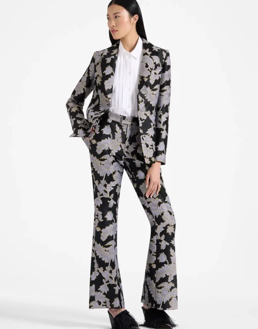 Saturday Night PantsLark Black in Jacquard