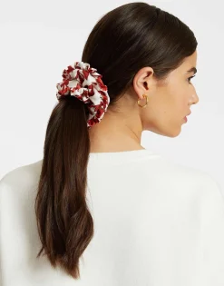 ScrunchieDragonflower Mini Red in Silk Twill