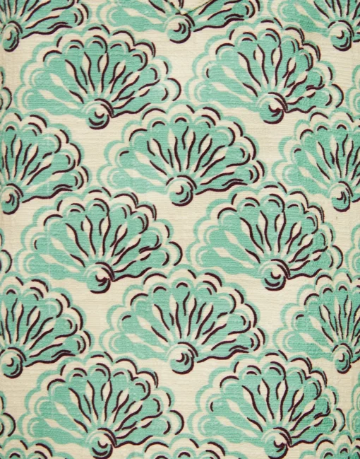 Short Artemis DressFans Mint in Shot Cotton