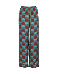 Silk PajamaSfere Grandi Verde in Twill Silk