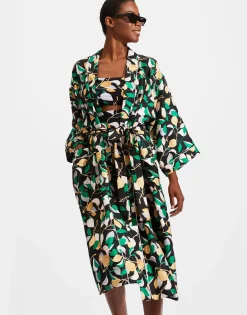 Silk RobeOrchard in Twill Silk