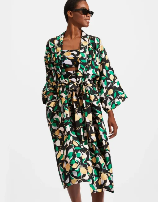 Silk RobeOrchard in Twill Silk