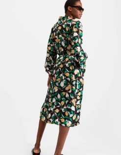 Silk RobeOrchard in Twill Silk