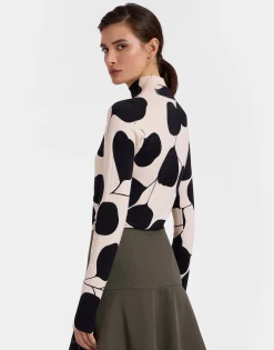 Silky TurtleneckLunaria Light Pink in Silk & Wool