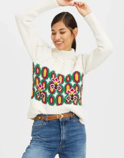 Ski Lift SweaterArcturus Placée White in Jacquard