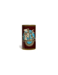 Small Pillar VaseThe Mermaid Bordeaux in Porcelain