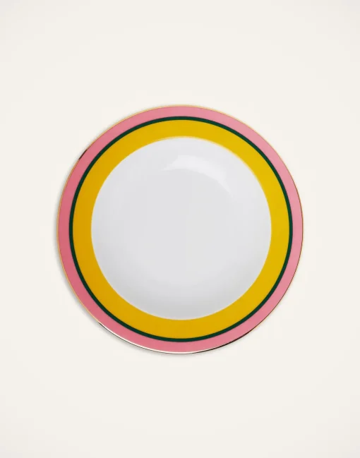 Soup Plates Set Of 2Rainbow Yellow in Porcelain
