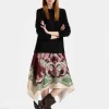 Sporty Foulard DressPortal Placée Brown in Heavy Jersey