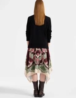 Sporty Foulard DressPortal Placée Brown in Heavy Jersey