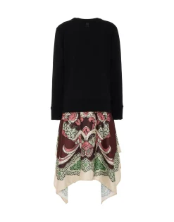 Sporty Foulard DressPortal Placée Brown in Heavy Jersey