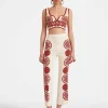 Stretch PantsMedallion Placée Cream in Envers Satin
