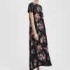 Swing DressBreezy Black in Silk Twill