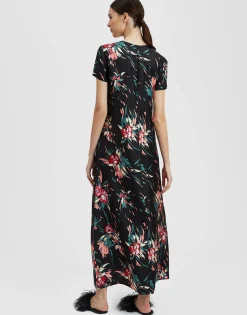 Swing DressBreezy Black in Silk Twill