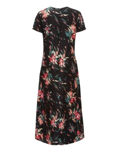 Swing DressBreezy Black in Silk Twill