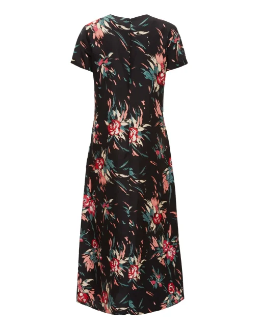 Swing DressBreezy Black in Silk Twill