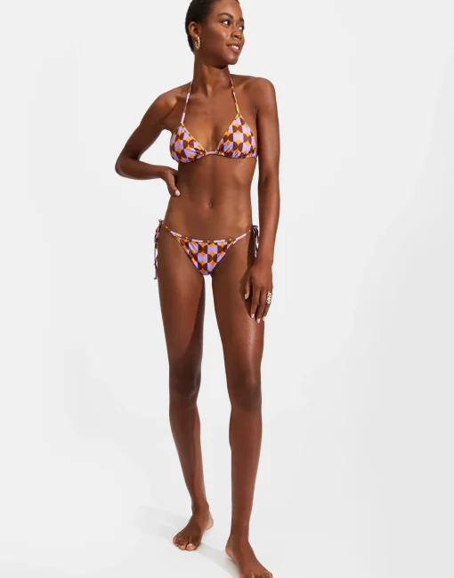 Triangle Bikini BottomMezzaluna Orange in Lycra