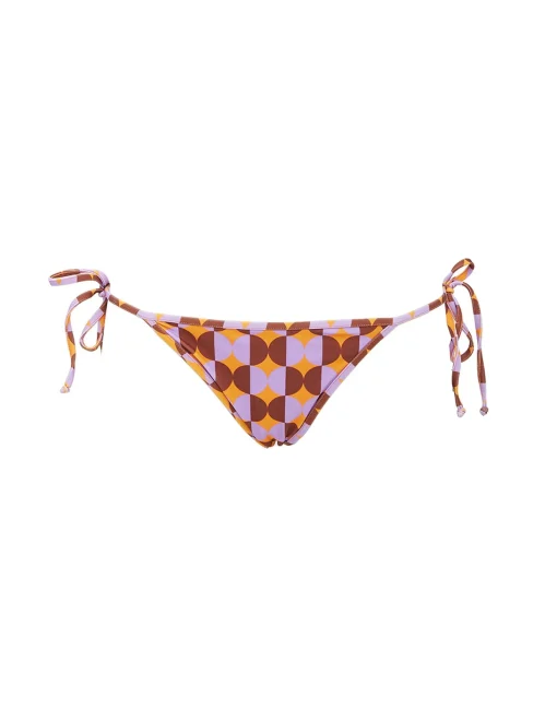 Triangle Bikini BottomMezzaluna Orange in Lycra