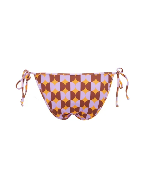 Triangle Bikini BottomMezzaluna Orange in Lycra